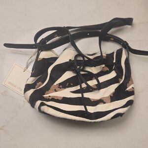 Dolce Vita Zebra Print Shoulder Bag
